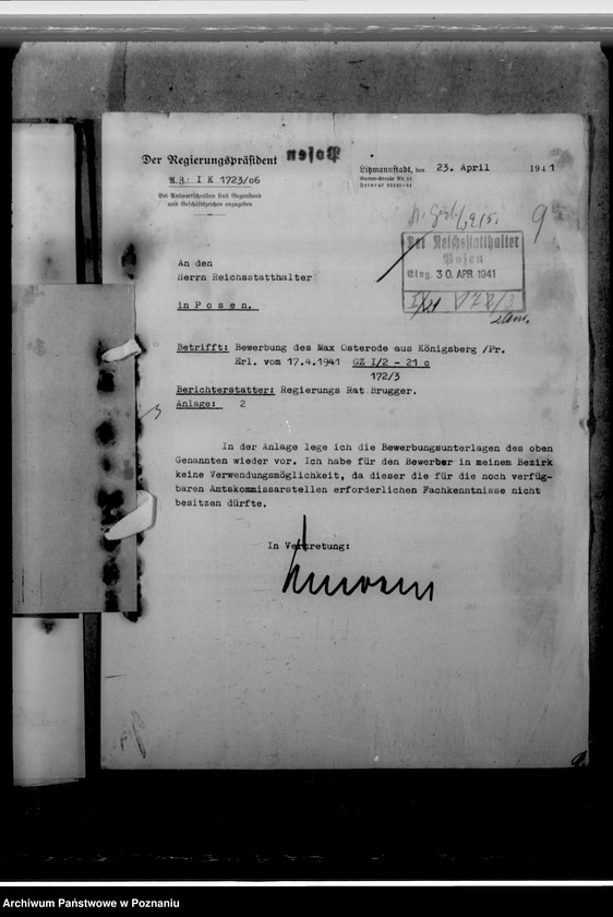 Obraz 13 z jednostki "Osterode, Max - komisarz obwodowy"