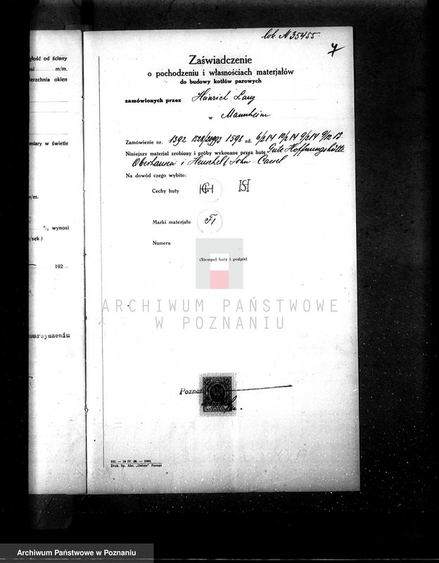 Obraz 11 z jednostki "Majętność Przyborowo pow. gostyński Zarząd Dóbr Książąt Czartoryskich nr woj. kotła 6196"