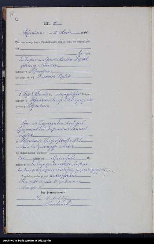 image.from.unit.number "Sterbe-Haupt-Register Nr 1 - 52"