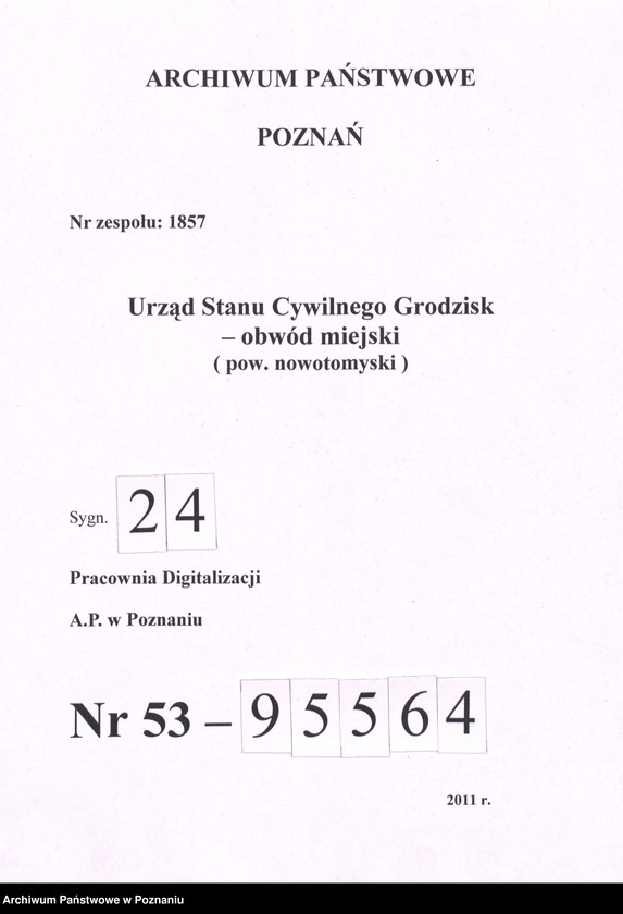 Obraz 1 z jednostki "Księga zgonów"
