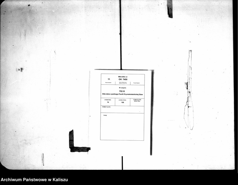 Obraz z jednostki "Księga urodzeń, małżeństw, zgonów (duplikat)"