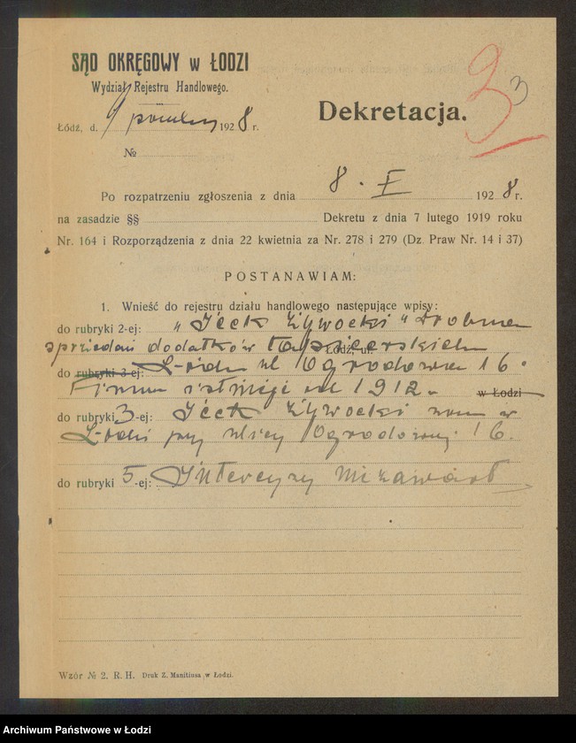 Obraz 5 z jednostki "Icek Żywocki – sprzedaż dodatków tapicerskich"