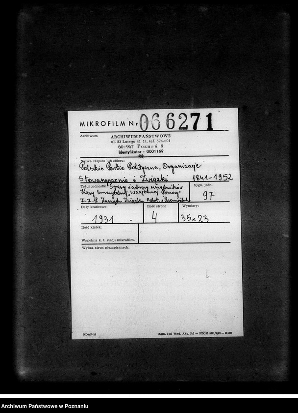 Obraz 2 z jednostki "Spisy i adresy urzędników Kasy Emerytalnej "Wzajemnej Pomocy" Zjednoczenia Zawodowego Polskiego Zarządu Związku Robotników i Rzemieślników"