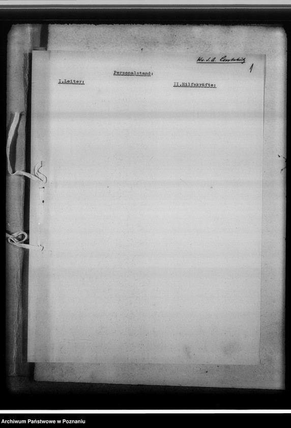 Obraz 5 z jednostki "[Korespondencja w sprawach organizacyjnych, sprawozdanie z działalności, Kreissippenamt Lentschütz Łęczyca, województwo łódzkie]"