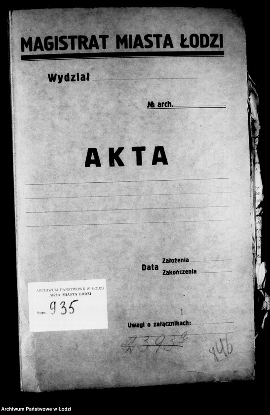 Obraz 4 z jednostki "Akta tyczące się awizacji"