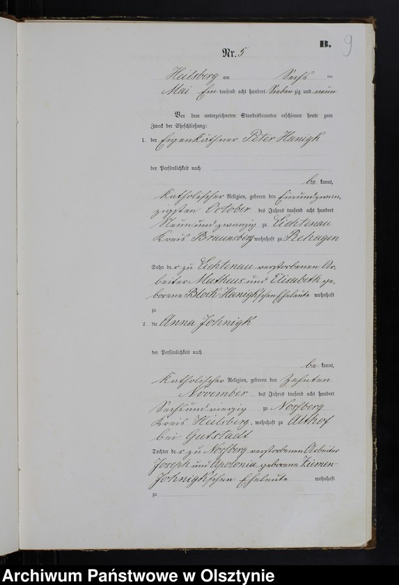 image.from.unit.number "Heiraths-Haupt-Register Nr 1 - 33"