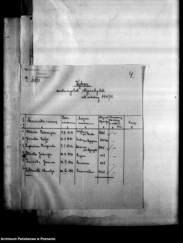 Obraz 7 z jednostki "[Stypendia - przyznawanie uczniom stypendia]"