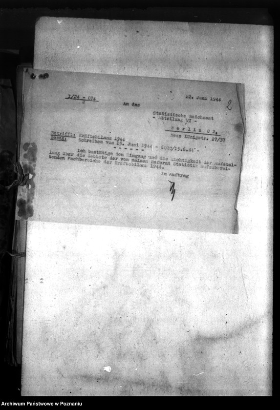 Obraz 6 z jednostki "Kriegsstatistik und Kräftebilanz"