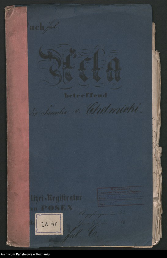 Obraz 2 z jednostki "A. betr. die Familie von Chełmicki"