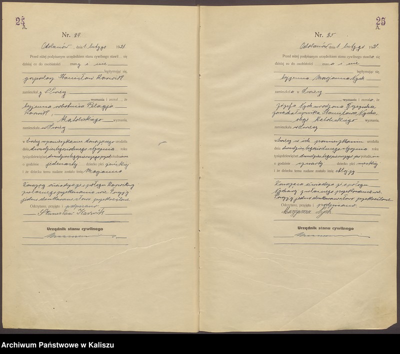 image.from.unit.number "Księga aktów urodzenia (pierwopis)"