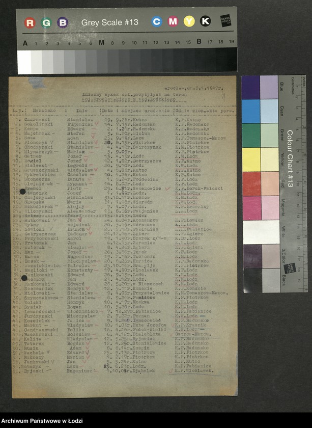 Obraz 2 z jednostki "Korespondencja [z komitetami Polskiej Partii Robotniczej i instytucjami państwowymi w sprawach personalnych]"