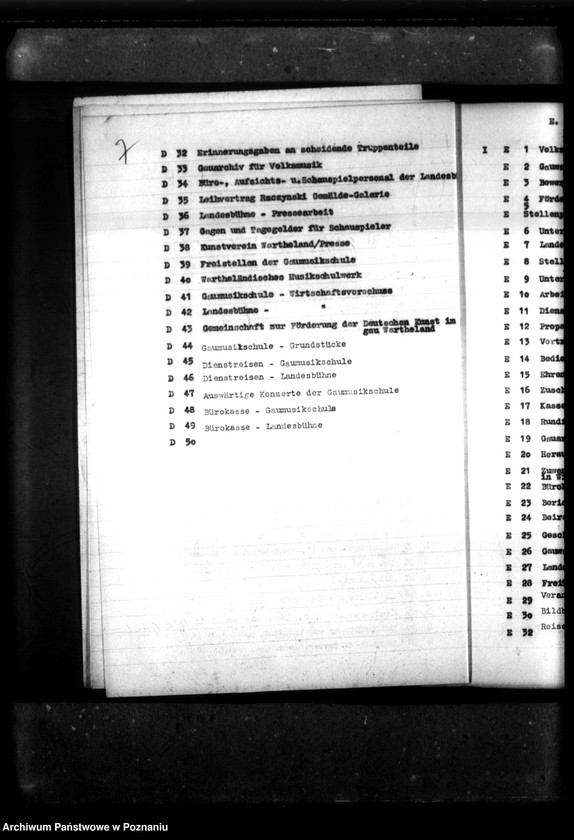 Obraz 11 z jednostki "Aktenverzeichnis - Abteilung IV, Kultur."