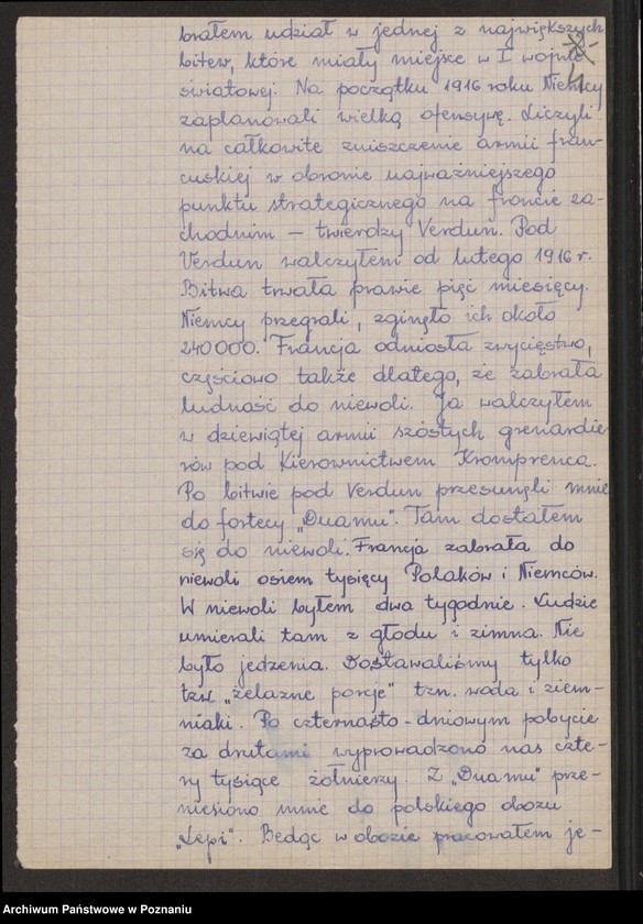 image.from.unit.number "Relacje uczestników l wojny światowej, którzy walczyli w wojsku niemieckim i rosyjskim w latach 1914 - 1918."