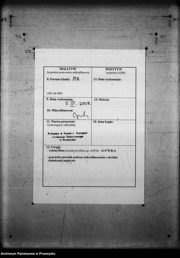 Obraz 3 z jednostki "[Kopie ksiąg metrykalnych parafii Myślatycze (dekanat Mościska)]"