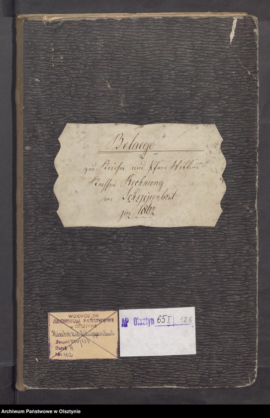 image.from.unit.number "Beläge zur Kirchen-Kasse und Pfarrer-Witwe-Kassen Rechnung"