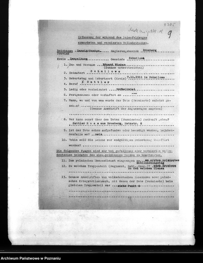 Obraz 13 z jednostki "Amtliche Meldungen Kreis Zempelburg (Sępolno)"