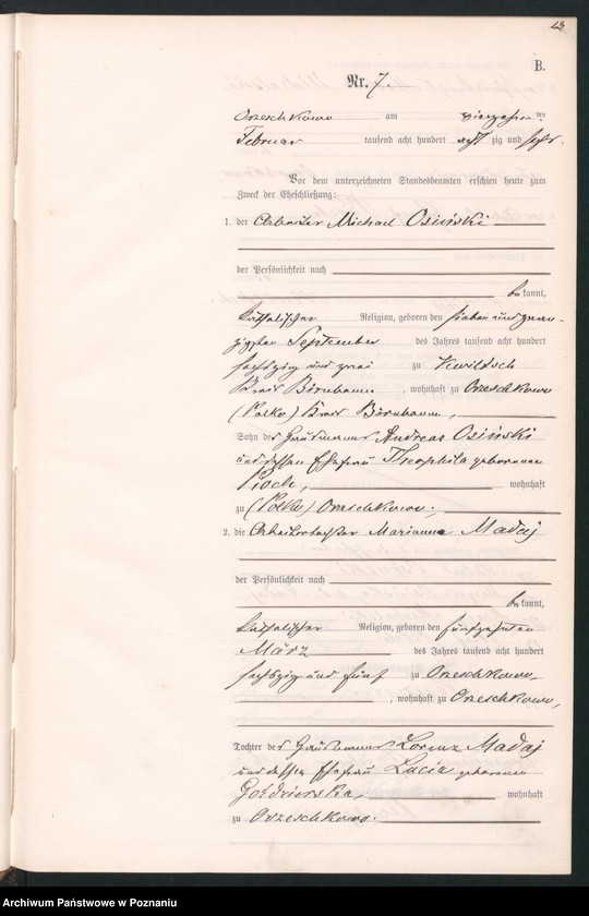 Obraz 16 z jednostki "Księga małżeństw"