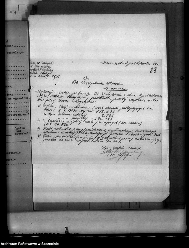 Obraz 15 z jednostki "Statystyka ludnościowa. Zatrudnienie i wartość produkcji zakładów z terenu miasta Szczecina"