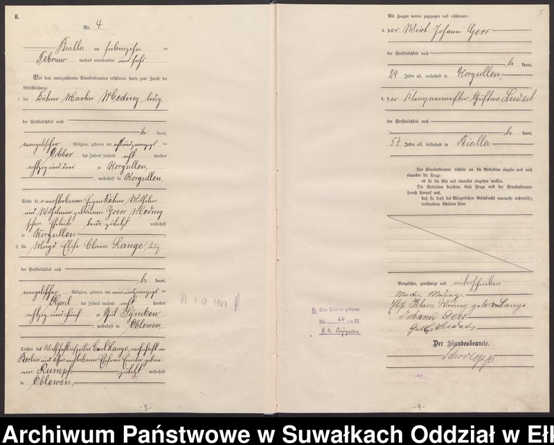 image.from.unit.number "Heirats-Haupt-Register des Königlichen Preussischen Standes-Amtes Bialla Kreis Johannisburg"