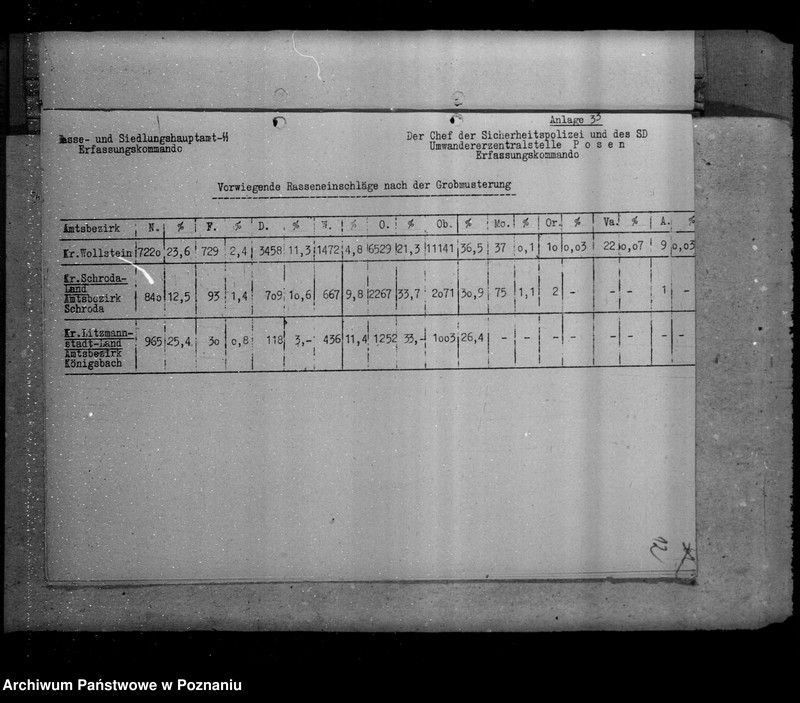Obraz 18 z jednostki "Vorläufiger Abschlussbericht über die Probeerfassung der Polen im Warthegau"