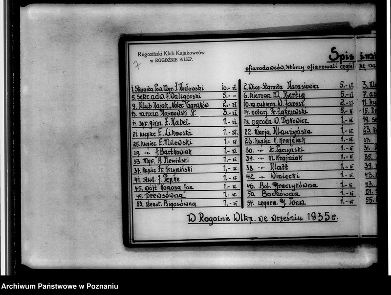 Obraz 10 z jednostki "Książka Pamiątkowa Klubu Kajakowców w Rogoźnie Wlkp."