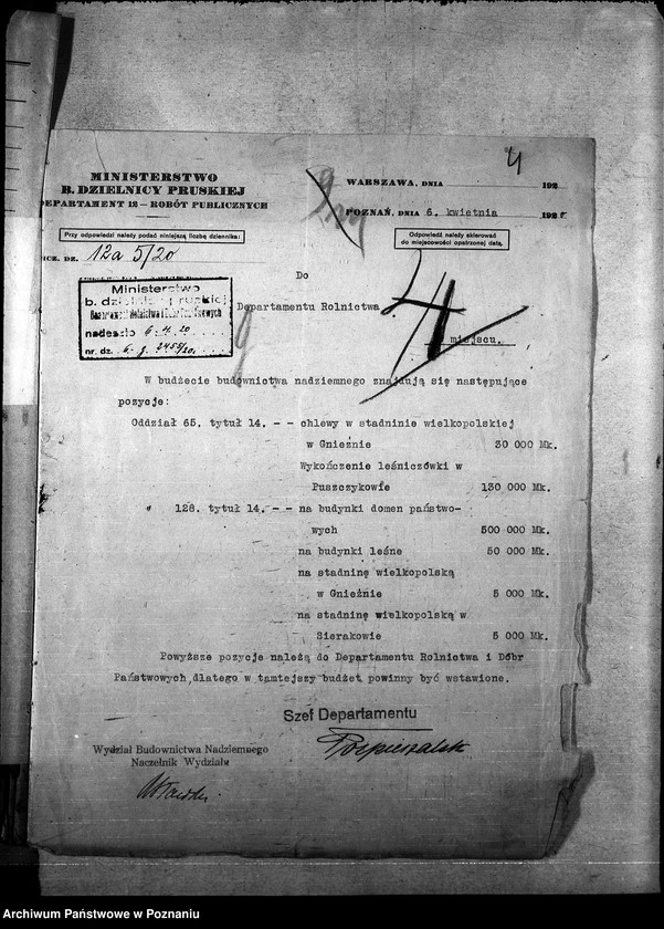 Obraz 8 z jednostki "Budżet - korespondencje"