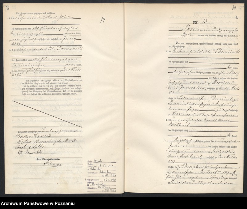 Obraz 17 z jednostki "Księga małżeństw"