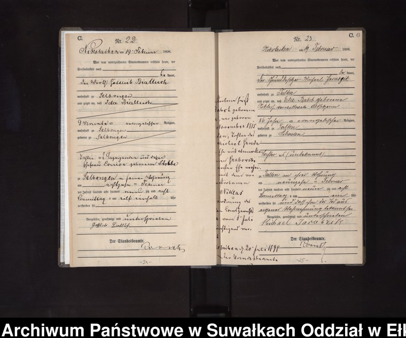 image.from.unit.number "Sterbe-Haupt-Register des Königlichen Preussischen Standes-Amtes Nikolaiken Kreis Sensburg"