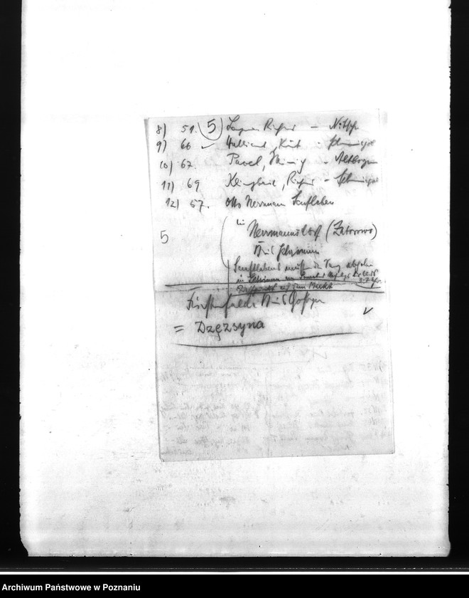 Obraz 9 z jednostki "Wykazy Niemców z okolicy Śmigla w powiecie kościańskim, którzy zginęli w 1939 roku"