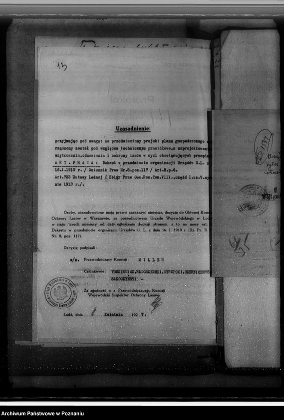 Obraz 17 z jednostki "Zatwierdzenie nowo sporządzonego projektu planu gospodarstwa dla majątku Osiek-Mały powiat kolski gmina Budzisław"