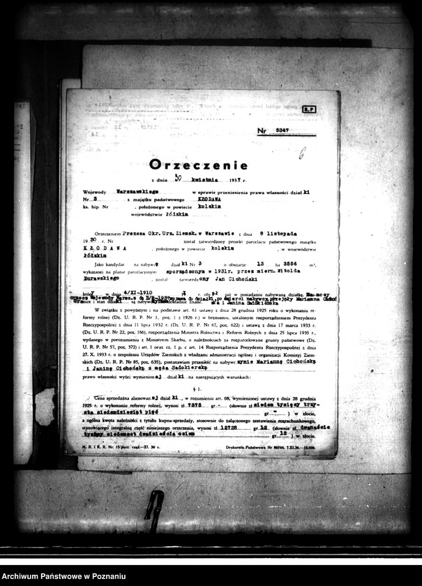 image.from.unit.number "/Parcelacja majątku Kłodawa powiatu kaliskiego/"