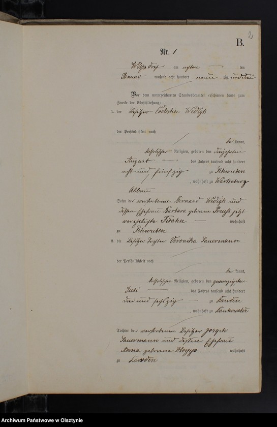 image.from.unit.number "Heiraths-Neben-Register Nr 1 - 20"