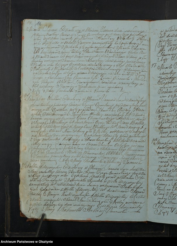 image.from.unit.number "Akta Urodzenia, Małżeństw, Zeyścia Parafii Janowo Powiatu Przasnyskiego Gubernij Płockiej z Roku 1851"