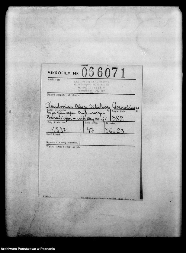 Obraz 2 z jednostki "Prywatne Gimnazjum Czajkowskiego- Poznań [wykaz uczniów klasy VIII- ej]"