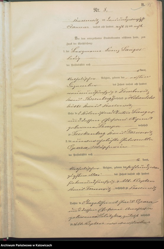 Obraz 18 z jednostki "Księga małżeństw nr 1 – 134"