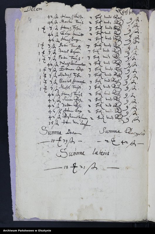 image.from.unit.number "Kirchen Rechnung des Kirchspiels Herzogswalde"