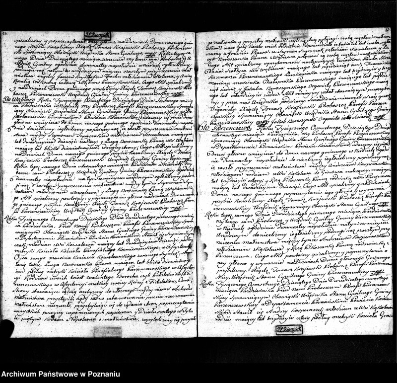 Obraz 12 z jednostki "Akta urodzonych, małżeństw i zmarłych"