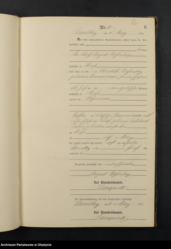 image.from.unit.number "Sterbe-Neben-Register Nr 1 - 87"
