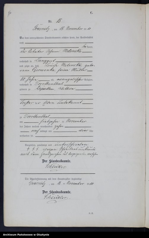 image.from.unit.number "Sterbe-Neben-Register Nr 1 - 20"