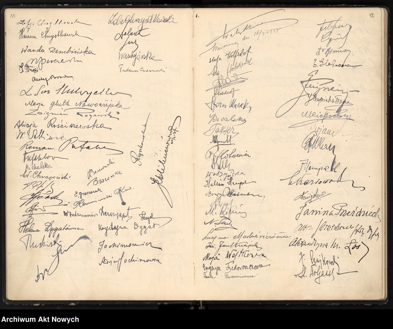 image.from.unit.number "Genialnemu Wirtuozowi Ignacemu Paderewskiemu w hołdzie - widzowie filmu "Sonata Księżycowa". Warszawa, kino "Cassino" 1937 (List dyrekcji kina, album podpisów widzów)"