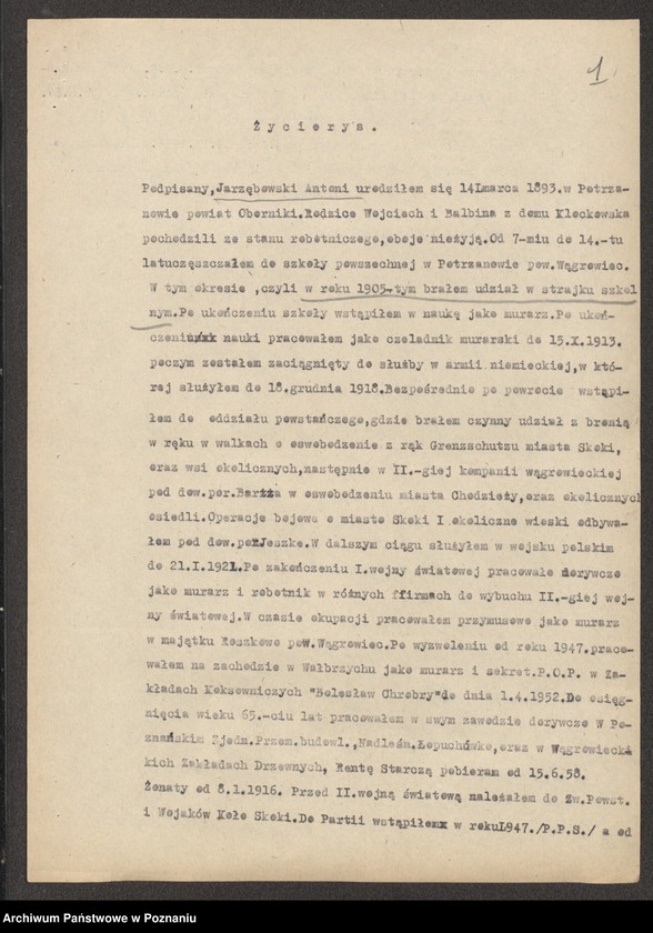 Obraz 15 z jednostki "Życiorysy powstańców wielkopolskich: J - tom lV /Jarzębowski Antoni - Jeszka Bolesław/."