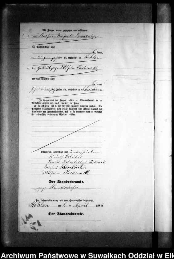 image.from.unit.number "Heiraths-Neben-Register des Preussischen Standes-Amtes Kehlen Kreis Angerburg"