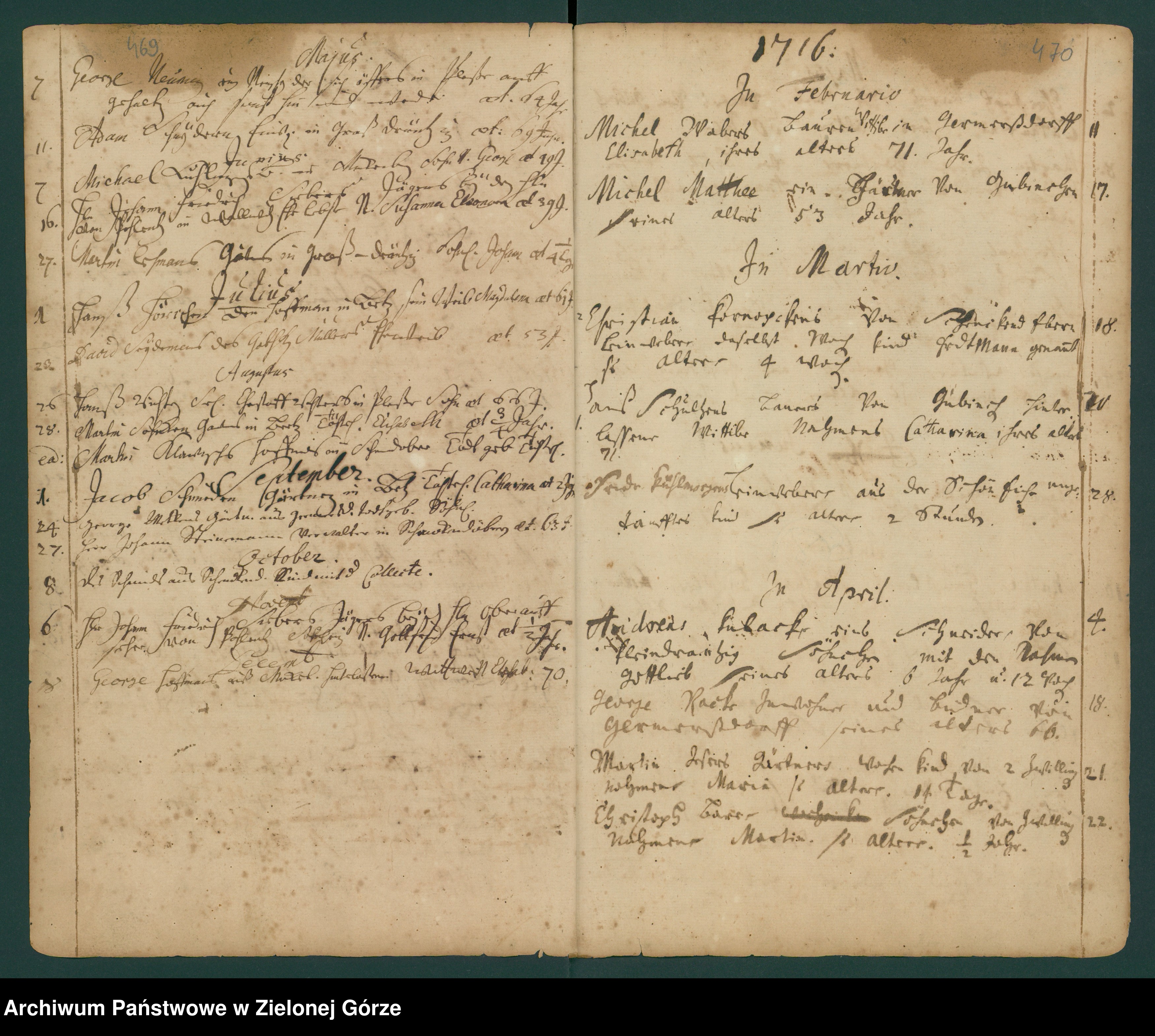 Skan z jednostki: Geburts und Tauf Reg[ister] Klosterkirche zu Guben