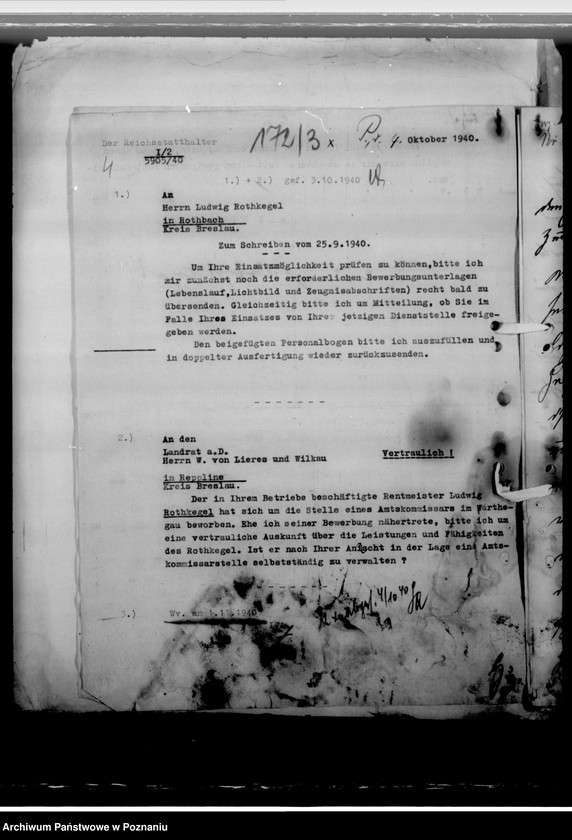 Obraz 8 z jednostki "Rothkegel, Ludwig - komisarz obwodowy"