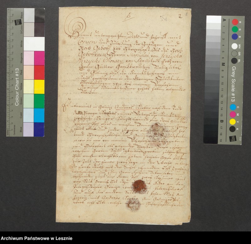 Obraz 2 z jednostki "Świadectow nabycia/dziedziczenia wozowni przez Andreasa Körbera w Gołanicach"