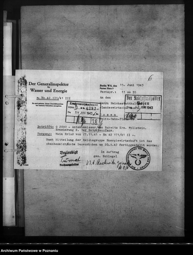 Obraz 10 z jednostki "Gaswerk - Rakwitz (Rakoniewice) Kreis Wollstein"