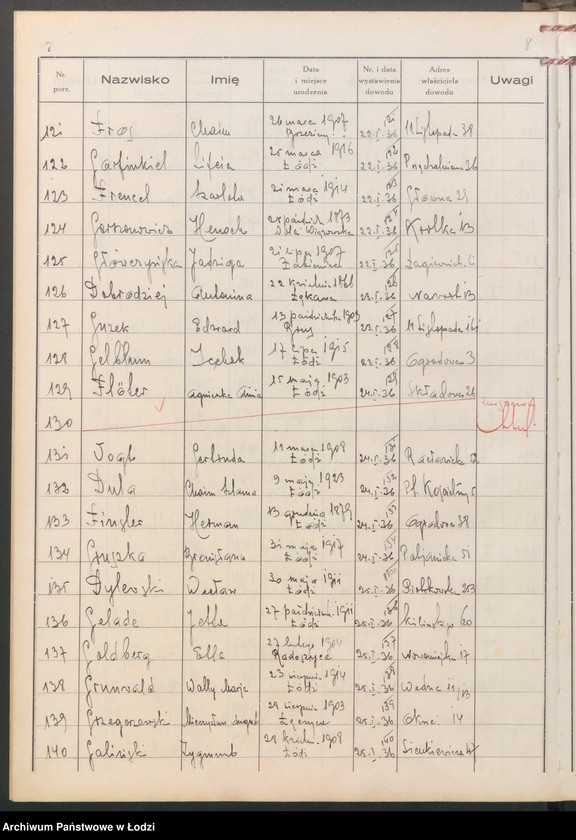 image.from.unit.number "Ewidencja dowodów osobistych wydanych przez Zarząd Miejski w Łodzi, zespół nr 2 [- nazwiska na litery D, F, G]"