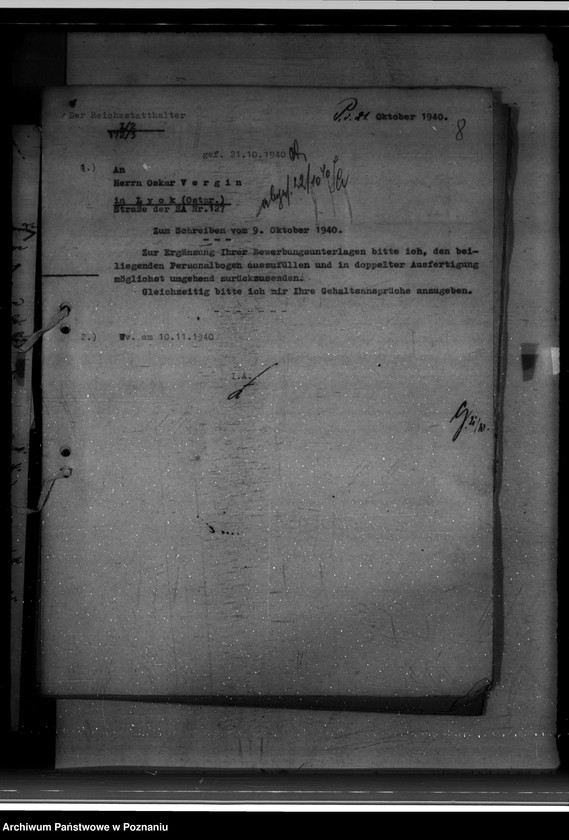 Obraz 12 z jednostki "Bewerbungen um Kinsatz im staatlichen und kommunalen Dienst"