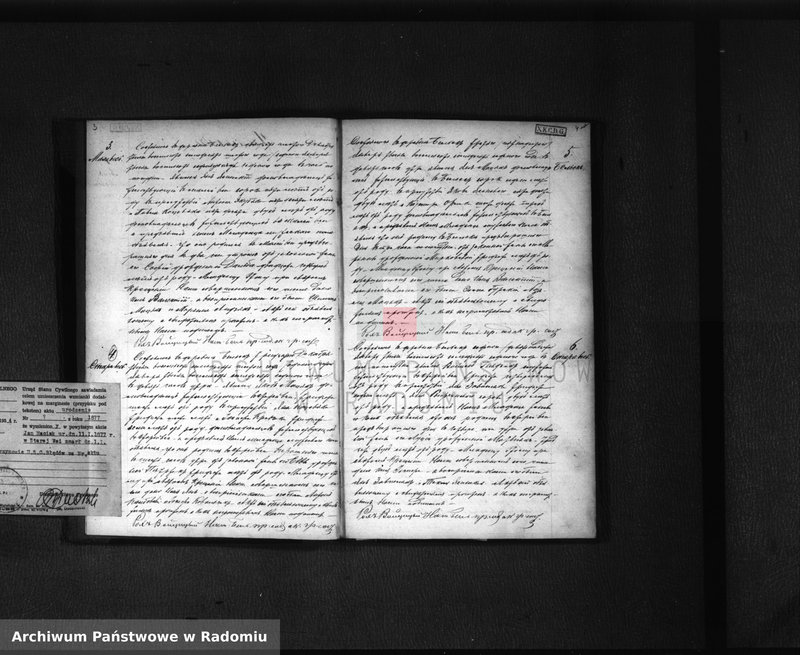 image.from.unit "[Duplikat akt urodzonych, zaślubionych i zmarłych parafii Belsk na 1877 r.]"