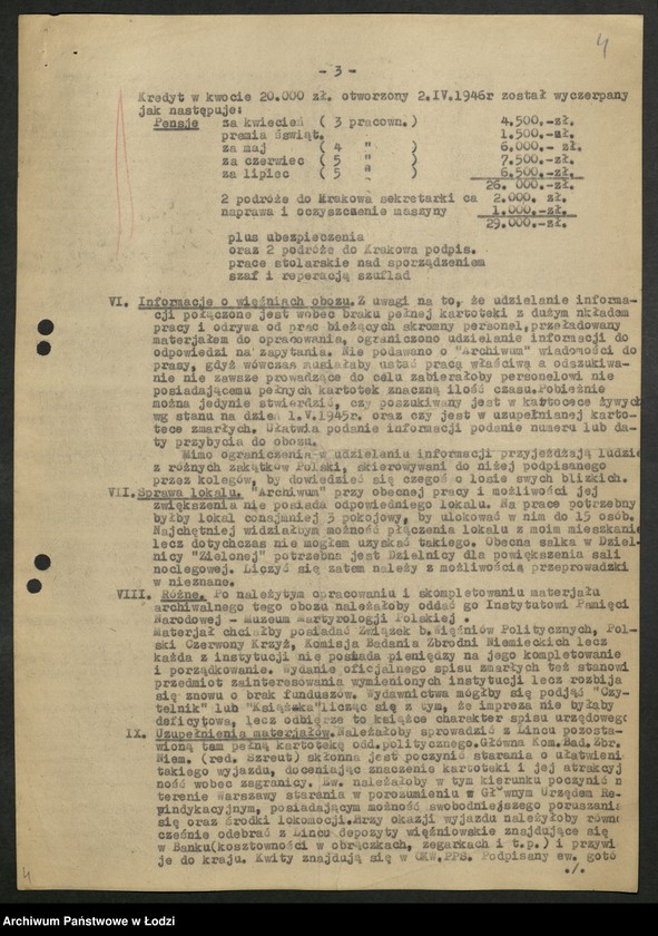 Obraz 5 z jednostki "Archiwum b hitlerowskich obozów koncentracyjnych-sprawozdanie z działalności"